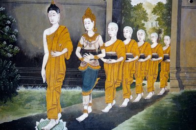 Fresco Depicting a Scene of the Buddha